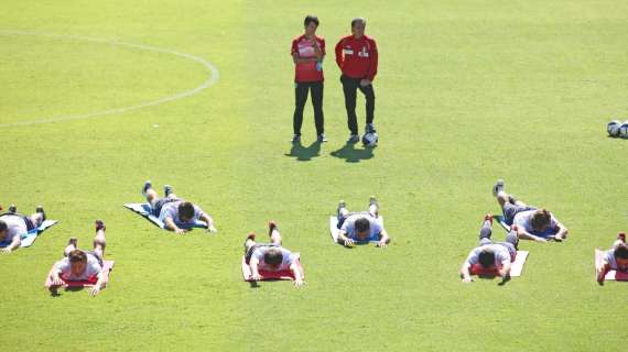 Le foto dell'allenamento granata