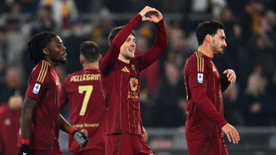 Serie A: Roma avanti 2-0 nel derby all'intervallo grazie a Pellegrini e Saelemaekers 