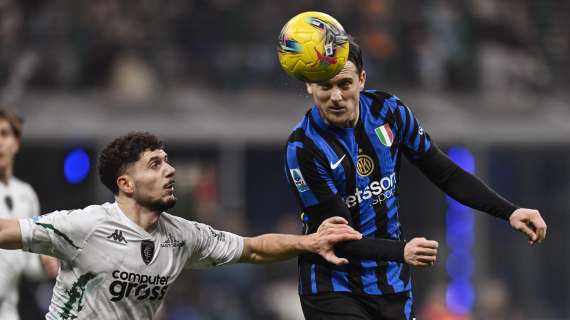 Serie A: Inter ed Empoli ancora sullo 0-0 all'intervallo 