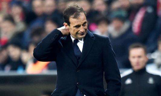 Juventus, Allegri: "Orgoglio e rammarico per la gara col Bayern. Avrò tanti giocatori freschi da schierare contro il Toro"