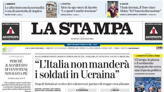 La Stampa: “Vlasic inventa, il Toro vince”