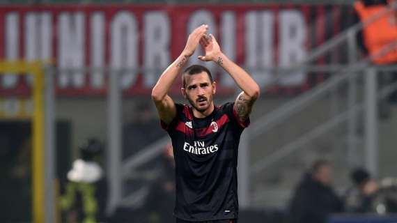 Milan, Bonucci stringe i denti per giocare contro il Toro 