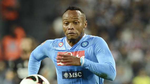 Napoli, difficile il recupero di Zuniga per domenica