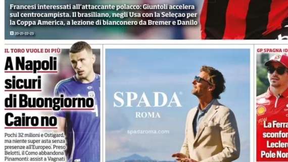 La prima pagina di Tuttosport