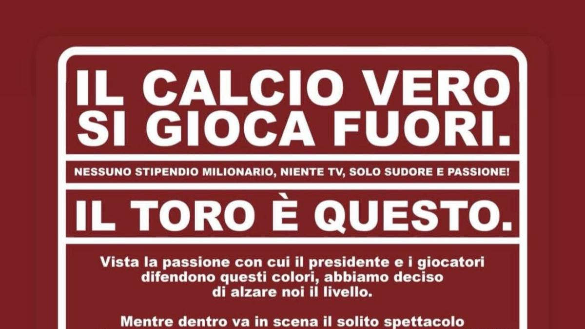 Continua la protesta dei tifosi del Toro, Maratona 12: “Il calcio vero si gioca fuori”