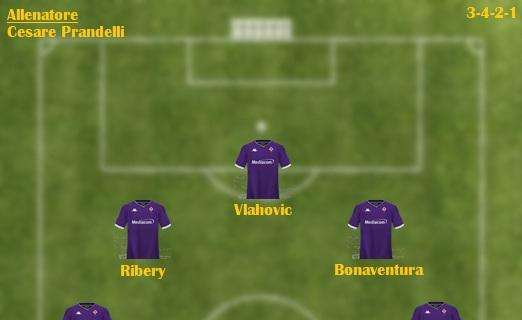 Probabile formazione Fiorentina - Ballottaggio Venuti-Caceres sulla destra