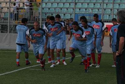 Napoli, allenamento mattutino 