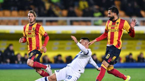 Lecce-Inter 0-4, Lautaro risponde subito a Vlahovic