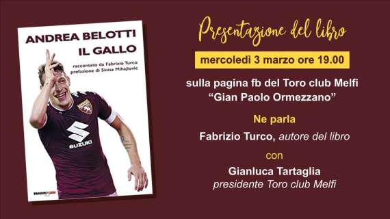 Tc Melfi, presentato on line il libro di Fabrizio Turco su Belotti