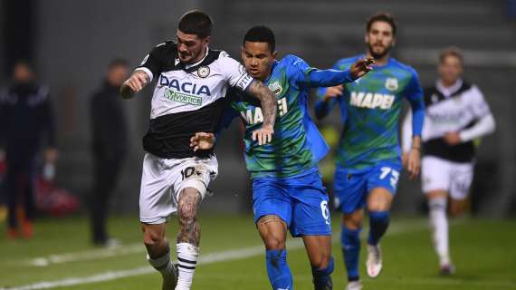 Serie A, 0-0 tra Sassuolo e Udinese: i friulani agganciano il Toro