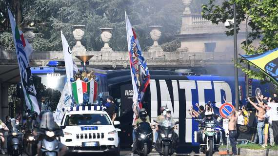 Inter, festa scudetto per 4500 a Milano domenica 23 maggio