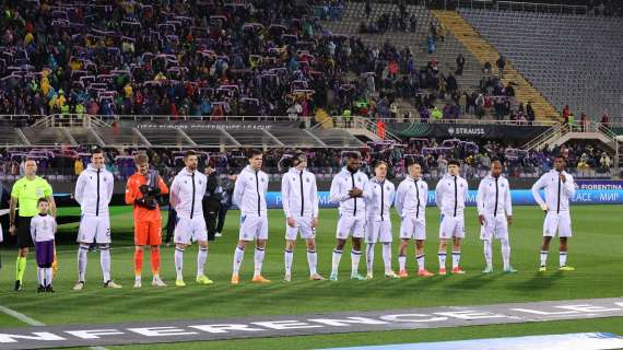 Conference League: Fiorentina sotto 1-0 con il Brugge all'intervallo 