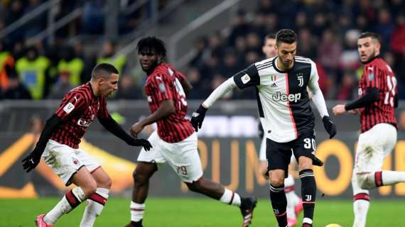 Coppa Italia, le formazioni ufficiali di Juventus-Milan