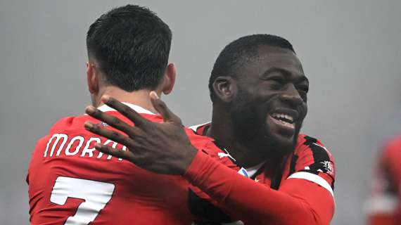 Serie A: Milan avanti 2-0 sull'Empoli all'intervallo con Morata e Rejinders