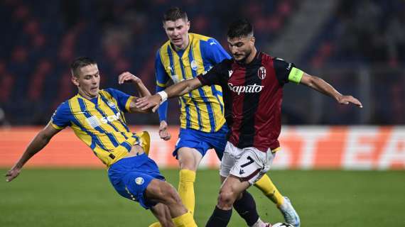 Champions League: Bologna e Shaktar sullo 0-0 all'intervallo