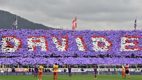 Fiorentina, emozioni al Franchi nel ricordo di Davide Astori 