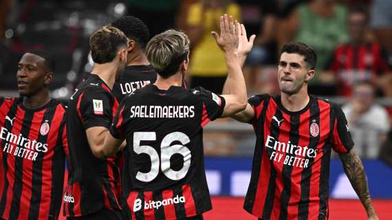 Coppa Italia: il Pisa passa ai rigori. Il Milan batte il Bari 2-0