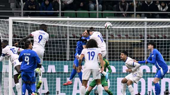 Nations League: Italia sotto 2-1 contro la Francia all'intervallo. Cambiaso rimette in partita gli Azzurri