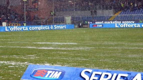 Rinviato per pioggia il derby di Genova: possibile recupero 4 o 11 marzo