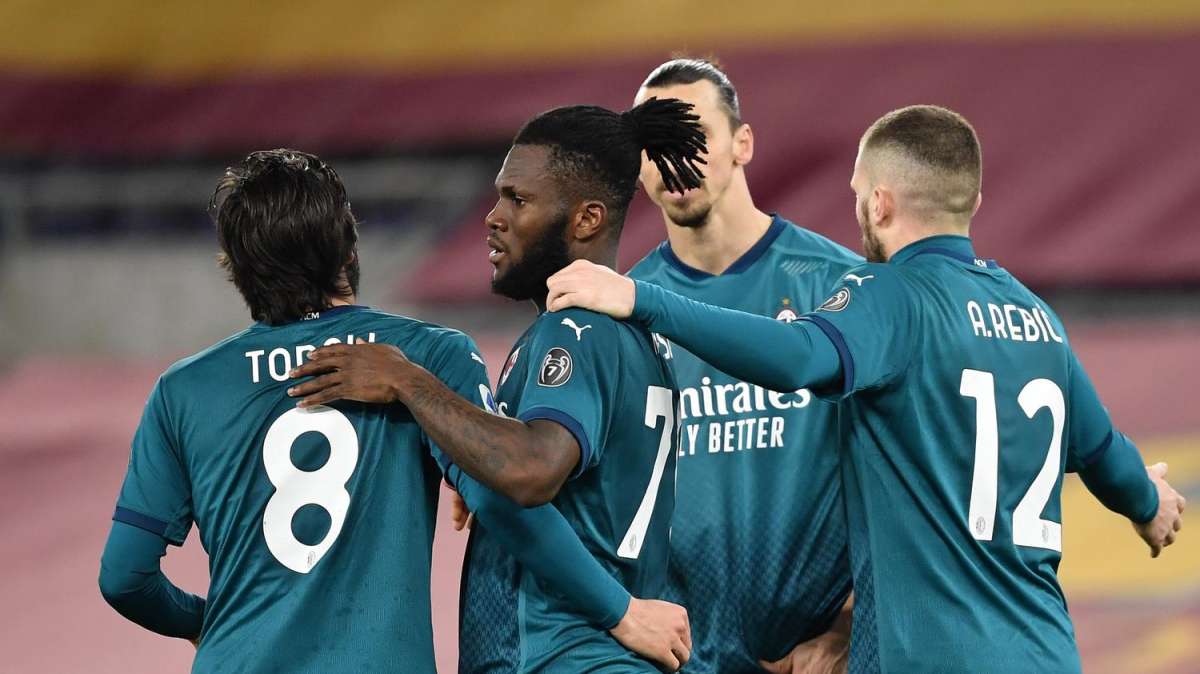 Il Milan si rilancia all'Olimpico: Roma battuta 2-1 grazie a Kessie e Rebic