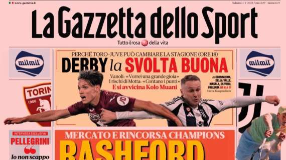 La prima pagina de La Gazzetta