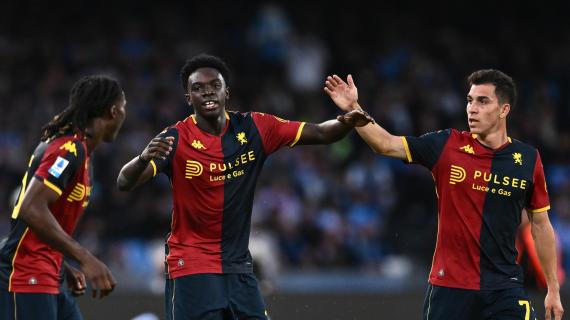Serie A: Genoa avanti sul Napoli all'intervallo grazie a Ekhator