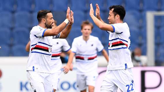 Atalanta-Sampdoria 1-3, terza vittoria di fila per Ranieri