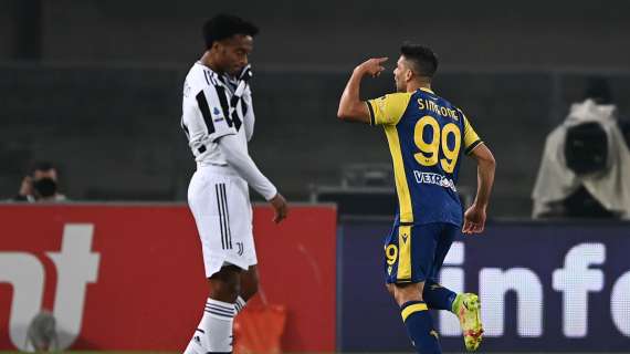 Verona-Juventus  2-1: doppietta di Simeone, Allegri a rischio