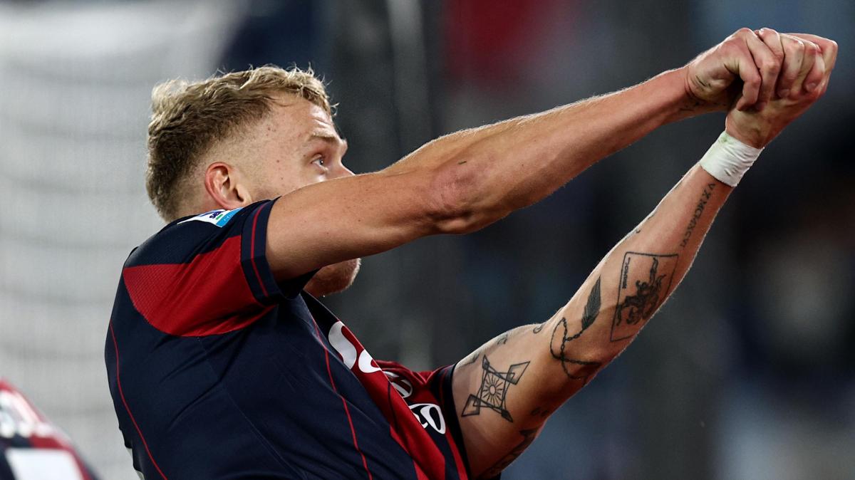 Serie A: il Bologna passa a Pisa al 90'. Decide Odgaard 