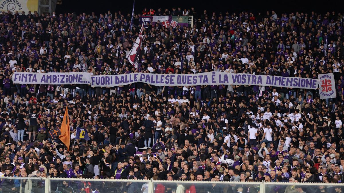 Pesante multa alla Fiorentina per le intemperanze dei suoi tifosi 
