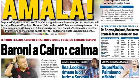 Tuttosport: “Baroni a Cairo: calma”