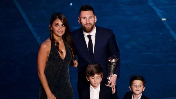 Lionel Messi con la famiglia