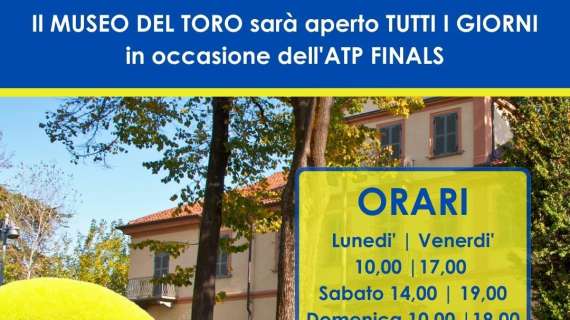 Il Museo del Toro sarà aperto tutti i giorni in occasione delle Nitto ATP Finals 2022