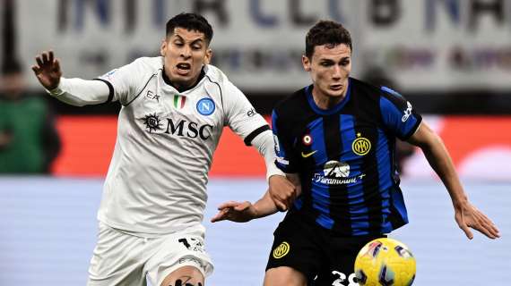 Serie A: Inter avanti di misura sul Napoli all'intervallo grazie a Darmian 