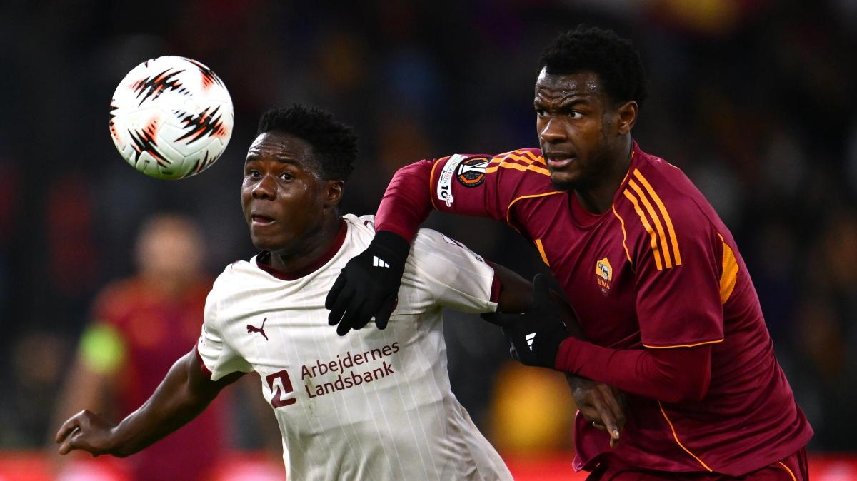 Roma-Midtjylland 1-0, parziale 