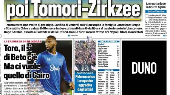 La prima pagina di Tuttosport