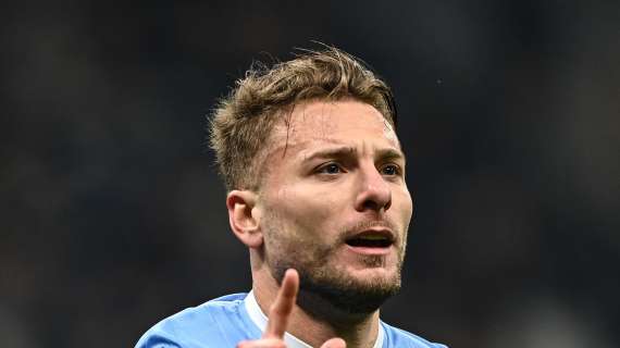 Lazio avanti a Salerno all'intervallo: uno-due di Immobile in 10 minuti