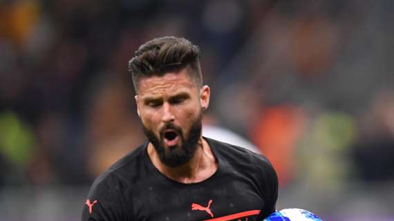 SERIE A - Lone goal, Giroud pivots Milan top of Serie A table