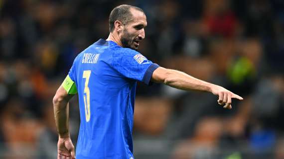 NATIONS - Chiellini to miss Italy's final World Cup qualifiers due to injury