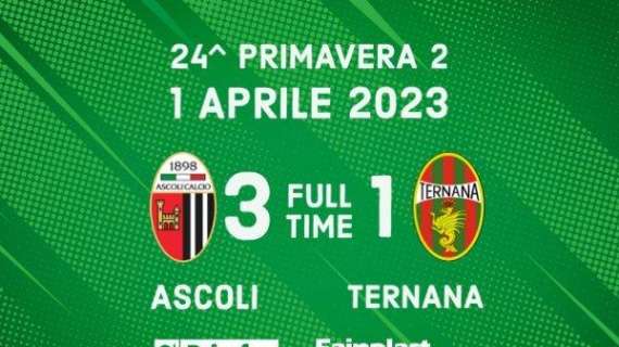 Primavera2: Ascoli-Ternana 3-1