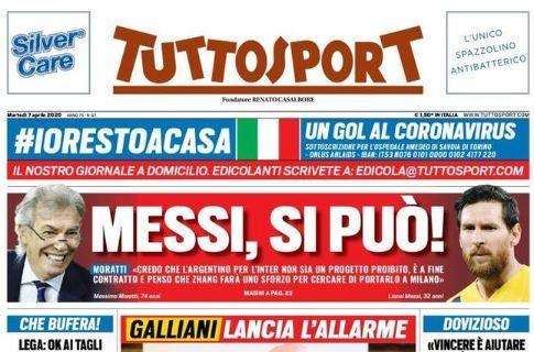 L'apertura di Tuttosport, parla Galliani: "Salviamo il calcio"