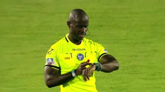 Ascoli-Pianese: prima volta assoluta per i bianconero con l'arbitro Jules Roland Andeng Tona Mbei
