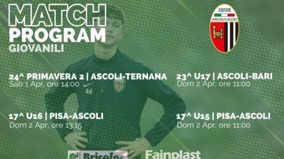Ascoli: Match Program Giovanili 