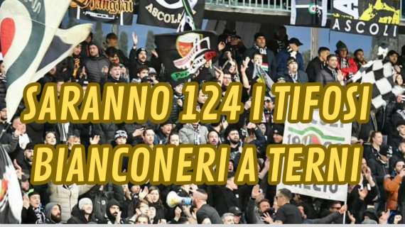 Ternana-Ascoli: c'è il dato definitivo dei tifosi bianconeri presenti al Liberati