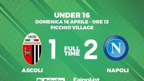 Campionato Under 16: Ascoli - Napoli 1-2