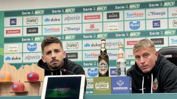 Sudtirol-Ascoli 2-2, Caligara: "Siamo un gruppo unito e l'abbiamo dimostrato" (VIDEO)