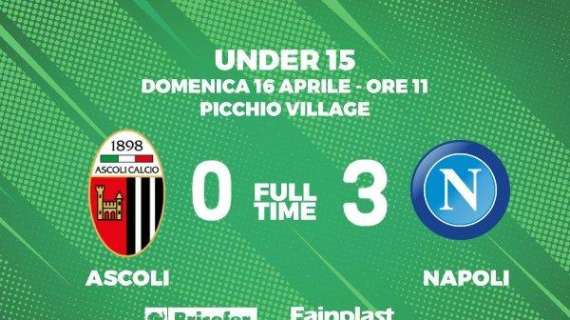 Campionato under 15: Ascoli - Napoli 0-3