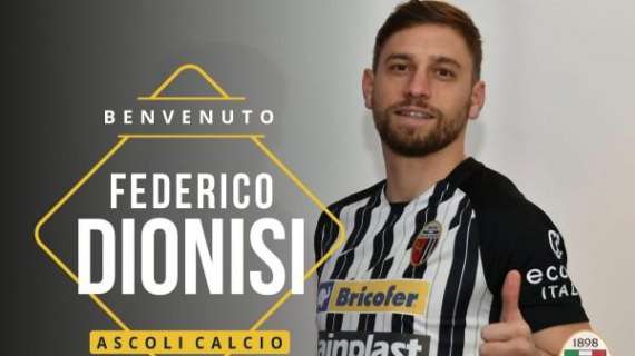UFFICIALE - Dionisi è un nuovo giocatore dell'Ascoli