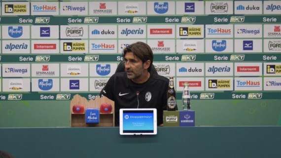 Sudtirol-Ascoli 3-1, Viali: "Risultato bugiardo, dobbiamo diventare squadra"