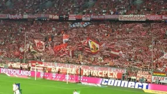 Solidarietà dei tifosi del Bayern Monaco ai terremotati